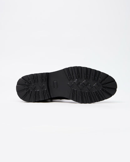 Black Modern Brogue Boots